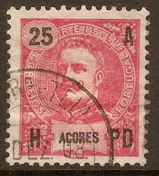Azores 1906 25r Carmine. SG183.